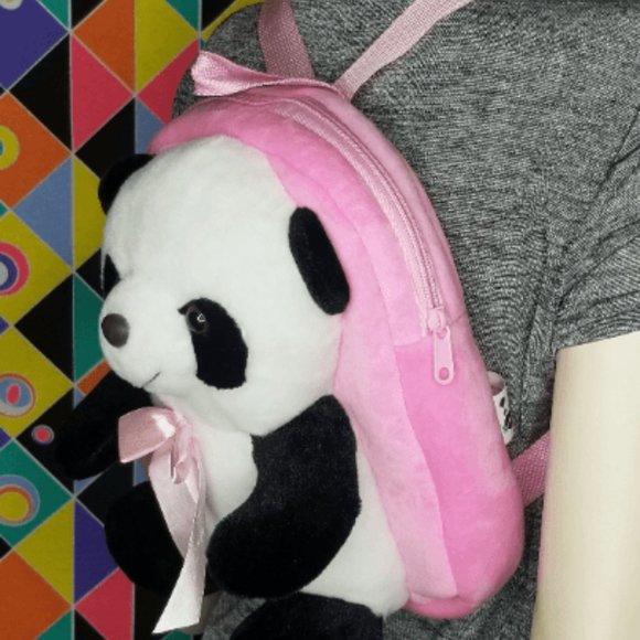 Plush Panda Bear Backpack - Picture 2 of 7
